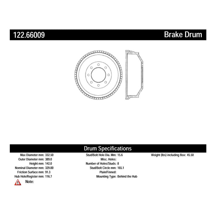 Rear Brake Drum for Chevrolet K20 1980 1979 1978 1977 1976 1975 P-2418678