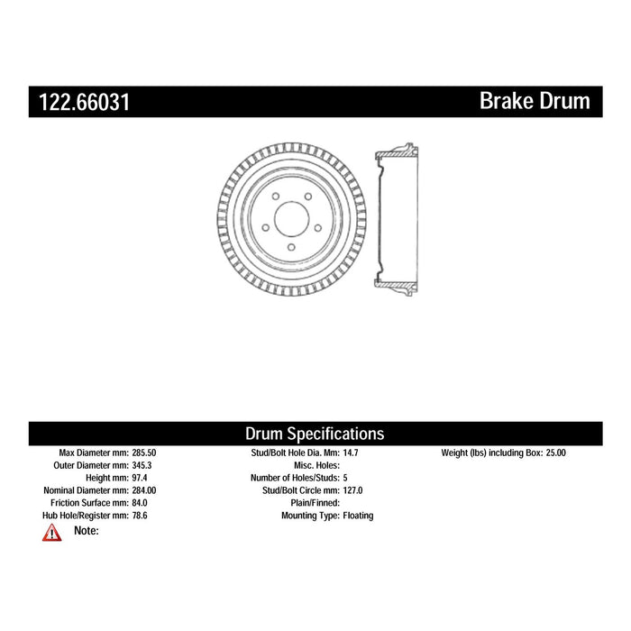 Rear Brake Drum for Chevrolet Suburban 1500 RWD 2000 P-2418786