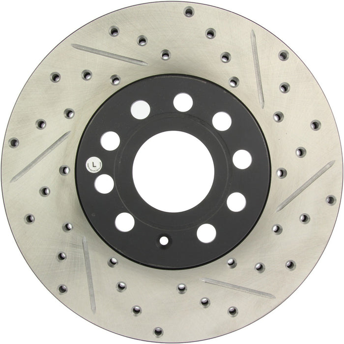 Front Left/Driver Side Disc Brake Rotor for Seat Leon 2012 2011 2010 2009 2008 2007 2006 - Stoptech 127.33110L