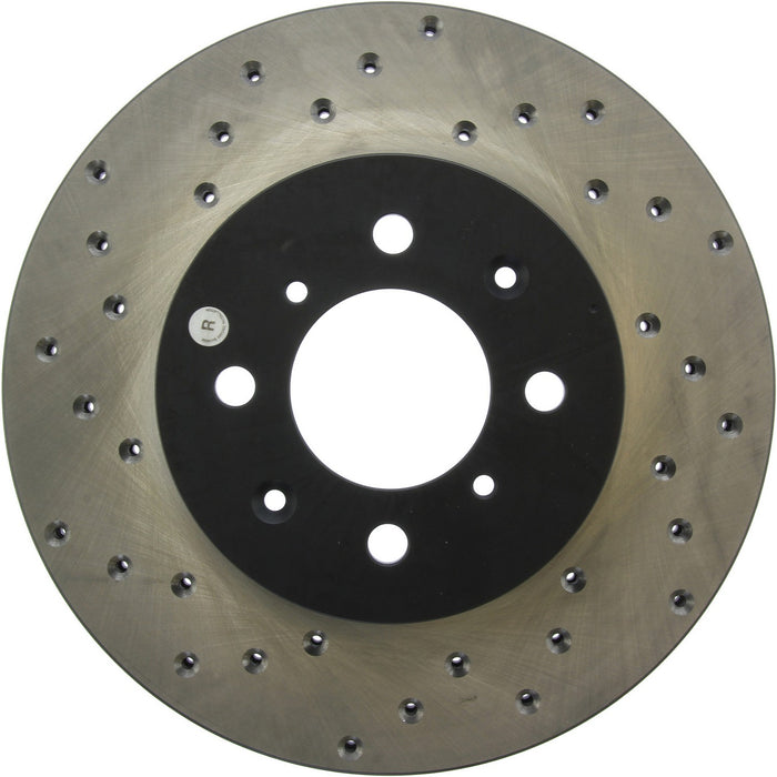 Front Right/Passenger Side Disc Brake Rotor for Acura Integra 2001 2000 1999 1998 1997 1996 1995 1994 1993 1992 1991 1990 - Stoptech 128.40021R