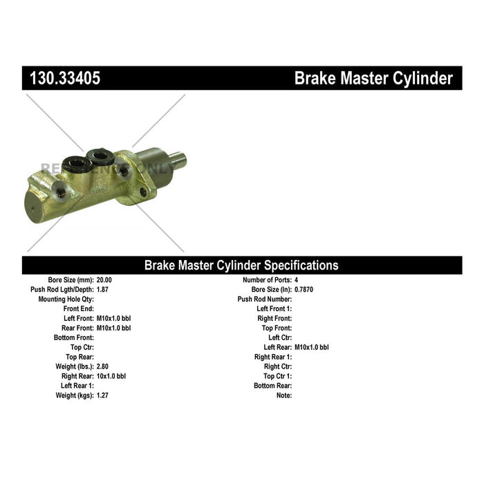 Brake Master Cylinder for Volkswagen Scirocco 1989 1988 1987 1986 1985 1984 P-2432060