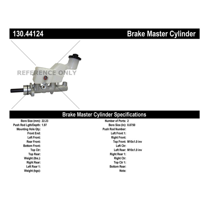 Brake Master Cylinder for Toyota Matrix Automatic Transmission 2008 2007 2006 2005 P-2432914