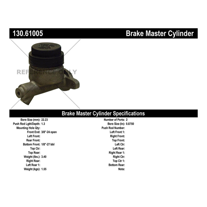 Brake Master Cylinder for Mercury Monterey 1965 1964 1963 P-2433443