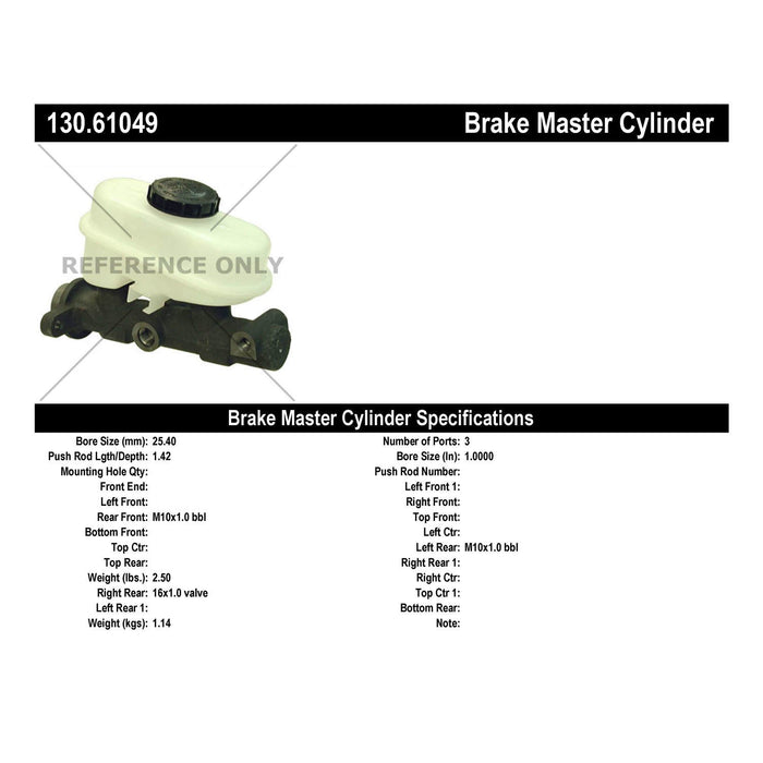 Brake Master Cylinder for Mercury Colony Park 1991 1990 P-2433653