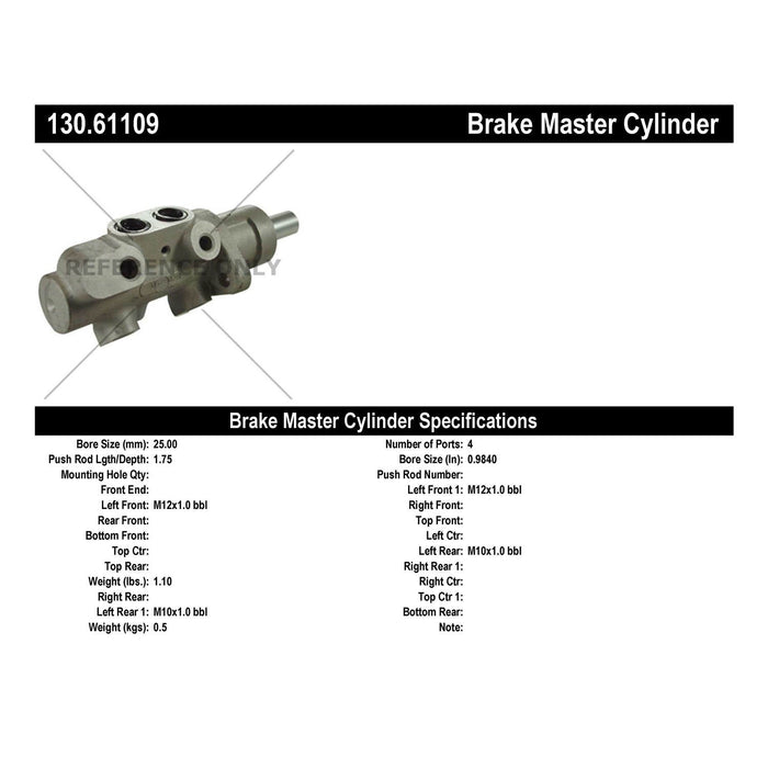 Brake Master Cylinder for Mercury Cougar 2002 2001 2000 1999 P-2433756