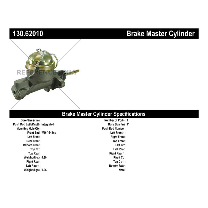 Brake Master Cylinder for Pontiac GTO 1966 1965 1964 P-2434040