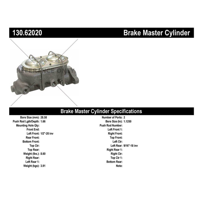 Brake Master Cylinder for Chevrolet El Camino 1970 1969 P-2434220