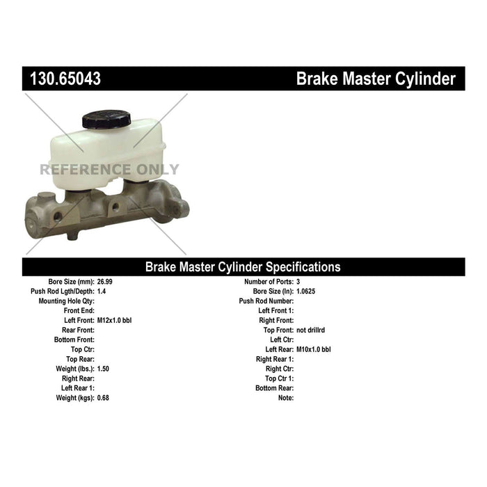 Brake Master Cylinder for Mazda B4000 1997 1996 1995 P-2435228