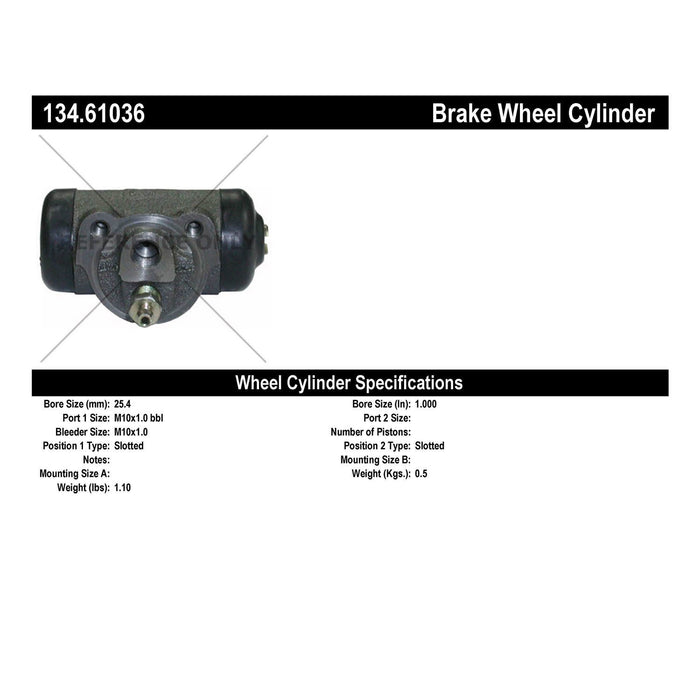 Rear Drum Brake Wheel Cylinder Premium Line for Ford Taurus 1992 1991 1990 1989 1988 1987 1986 P-1160423