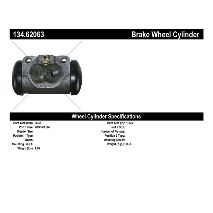 Front Right/Passenger Side Drum Brake Wheel Cylinder Premium Line for Buick Special Series 40 1949 1948 1947 1946 P-1161307