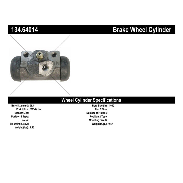 Rear Right/Passenger Side Drum Brake Wheel Cylinder Premium Line for Ford E-150 Econoline Club Wagon 2002 2001 2000 1999 1998 1997 P-1162746