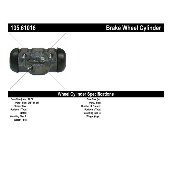 Front Left/Driver Side Drum Brake Wheel Cylinder Standard Line for Ford Fairlane Wagon 1970 1969 1968 1967 1966 1965 1964 1963 1962 P-1164516