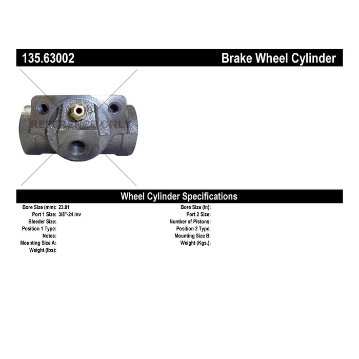 Rear Drum Brake Wheel Cylinder Standard Line for Buick Skylark 1979 1978 1977 1976 1975 1974 1973 1972 1971 1970 1969 1968 1967 1966 1965 P-1164995