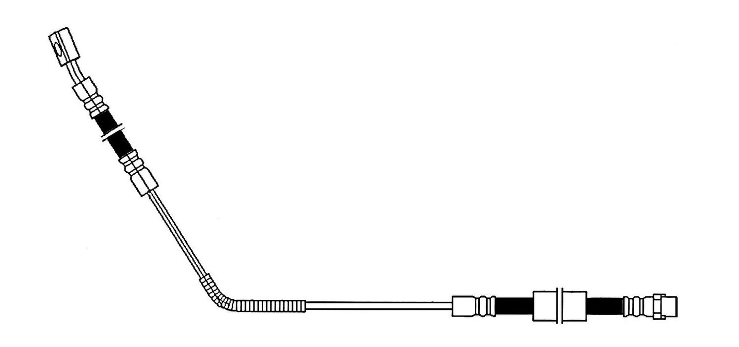 Rear Right/Passenger Side Brake Hydraulic Hose for Land Rover Range Rover 2012 2011 2010 2009 2008 2007 2006 - Centric 150.22011