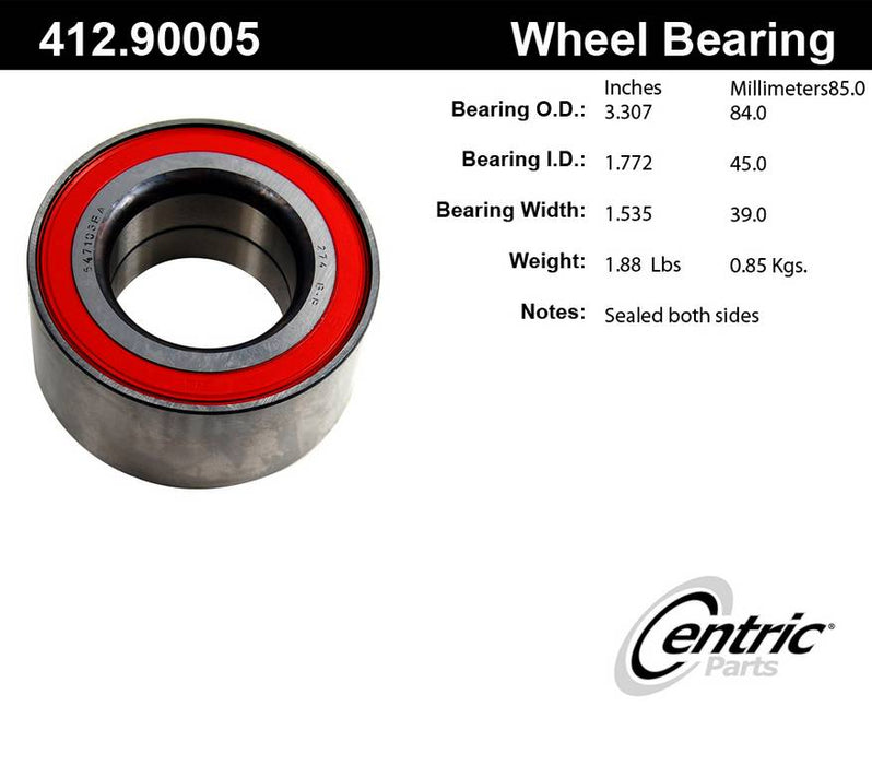 Rear Wheel Bearing for Mercedes-Benz E55 AMG 2002 2001 2000 1999 - Centric 412.90005E
