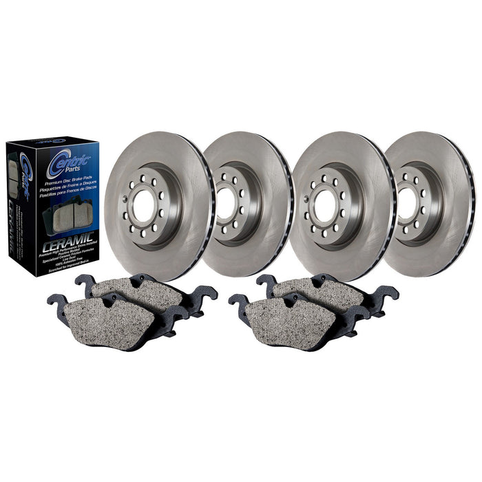 Front and Rear Disc Brake Kit for Mercedes-Benz E350 Sedan 2009 2008 2007 - Centric 905.35059