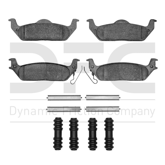 Rear Disc Brake Pad Set for Ford F-150 2009 2008 2007 2006 2005 2004 - Dynamite Friction 1551-1012-01