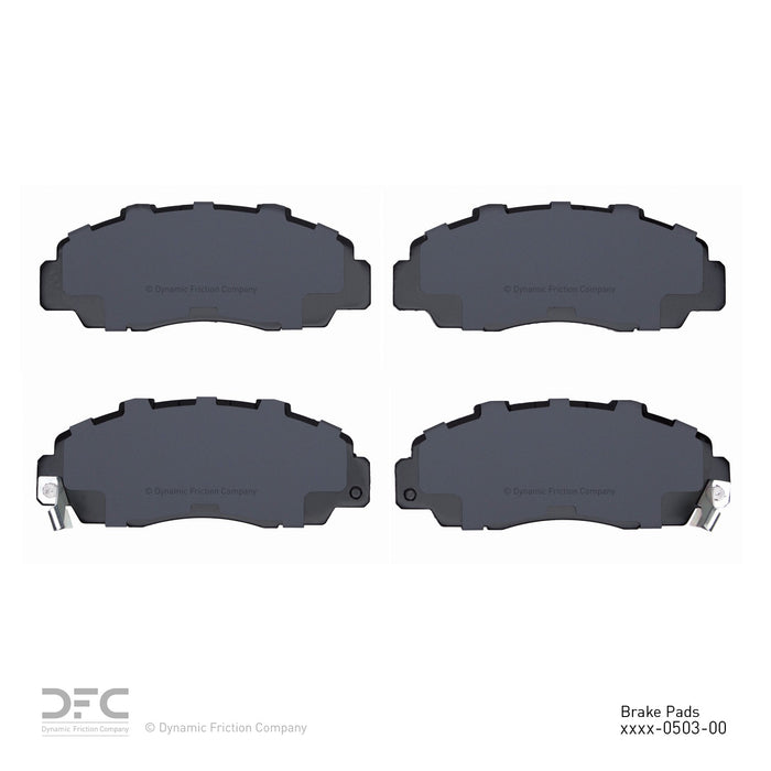 Front Disc Brake Pad Set for Acura Integra Type R 2001 2000 1999 1998 1997 - Dynamite Friction 1552-0503-00