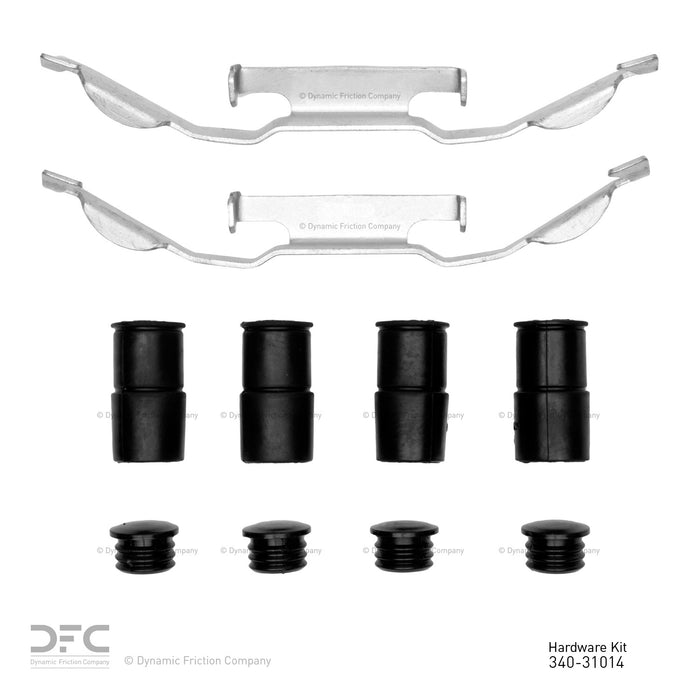 Front Disc Brake Hardware Kit for Volvo S80 2016 2015 2014 2013 2012 2011 2010 2009 2008 2007 - Dynamite Friction 340-31014