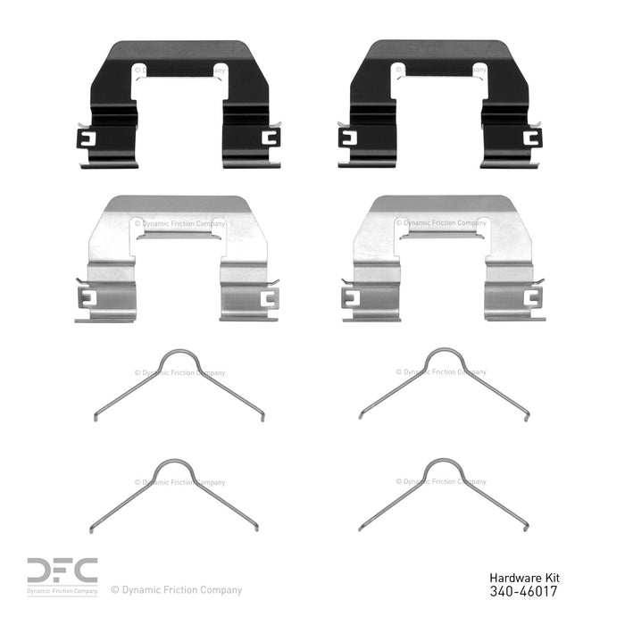 Rear Disc Brake Hardware Kit for Chevrolet Traverse 2020 2019 2018 - Dynamite Friction 340-46017