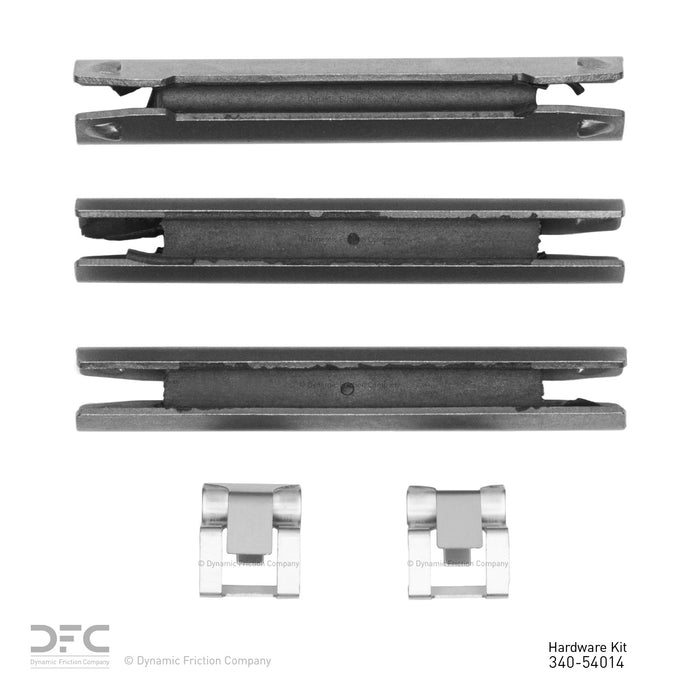 Front Disc Brake Hardware Kit for Ford E-150 Econoline Club Wagon 1993 1992 1991 1990 1989 1988 1987 1986 - Dynamite Friction 340-54014