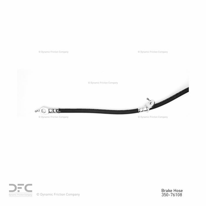 Front Right/Passenger Side Brake Hydraulic Hose for Toyota Prius Plug-In 2015 2014 2013 2012 - Dynamite Friction 350-76108