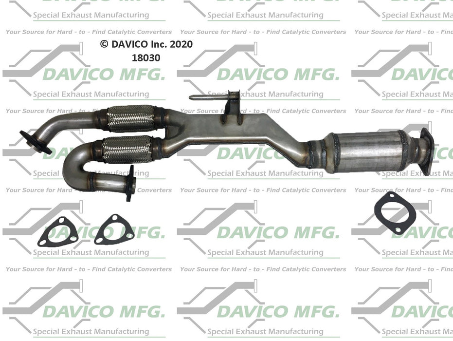 Rear Catalytic Converter for Nissan Murano 3.5L V6 2007 2006 2005 2004 2003 - Davico 18030