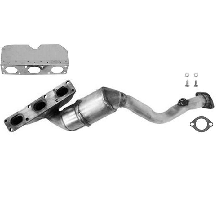 Front Catalytic Converter with Integrated Exhaust Manifold for BMW 325i 2.5L L6 2005 2004 2003 2002 2001 P-409482