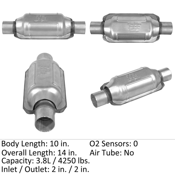 Rear Catalytic Converter for Kia Optima 2.4L L4 2008 2007 - Eastern Convertors 70257