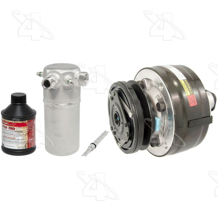 Front A/C Compressor and Component Kit for GMC K2500 Suburban 5.7L V8 1986 1985 - Four Seasons 1183NK