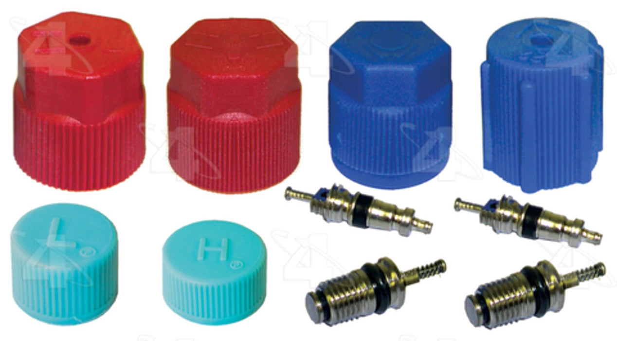 A/C System Valve Core and Cap Kit for Infiniti QX4 2003 2002 2001 2000 1999 1998 1997 - Four Seasons 26783