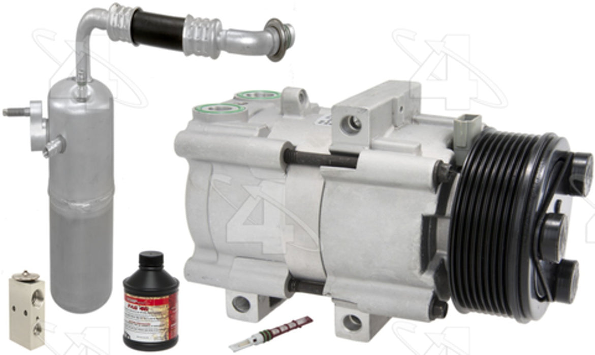 Front and Rear A/C Compressor and Component Kit for Ford Expedition 2002 2001 2000 1999 1998 1997 P-2519996