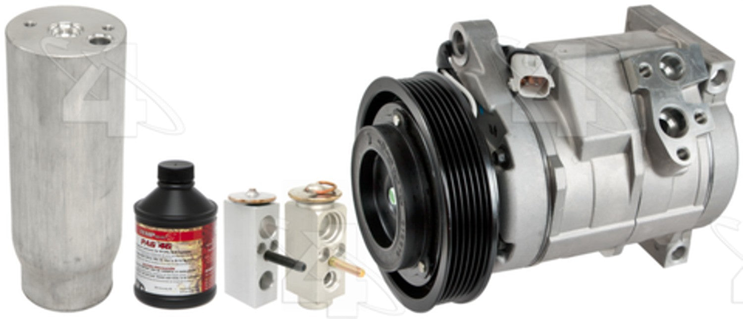Front and Rear A/C Compressor and Component Kit for Dodge Caravan 3.3L V6 2007 2006 - Four Seasons 4131NK