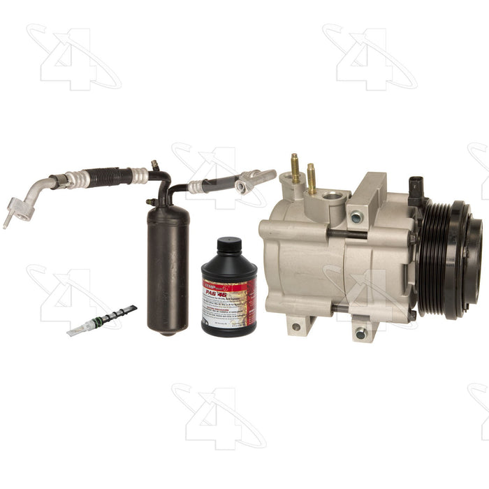 Front A/C Compressor and Component Kit for Ford E-350 Econoline 2008 2007 - Four Seasons 5160NK