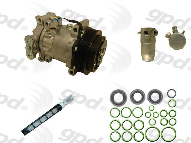 A/C Compressor and Component Kit for Chevrolet C35 5.7L V8 2000 1999 1998 1997 1996 - Global Parts 9612768