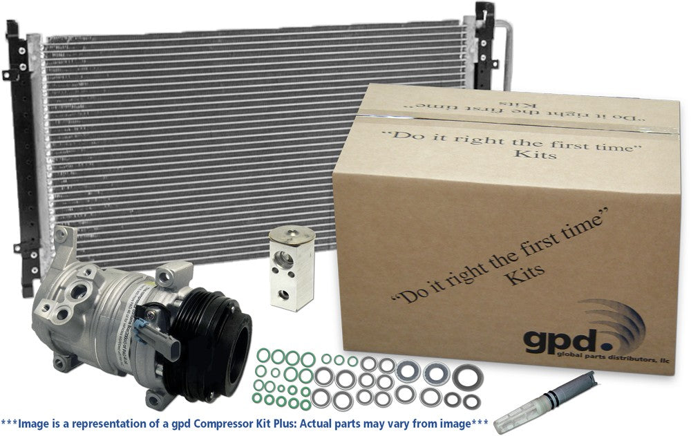 A/C Compressor and Component Kit for Lincoln Navigator 5.4L V8 2014 2013 2012 2011 2010 - Global Parts 9633364A
