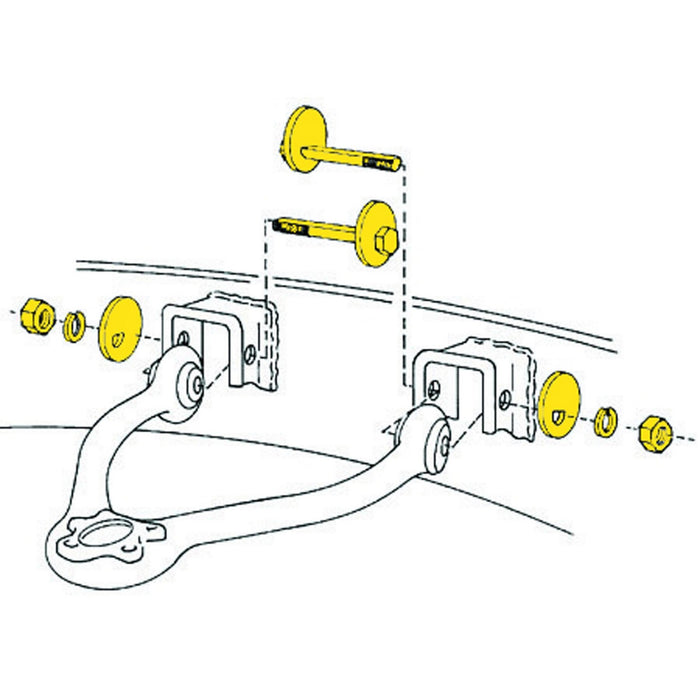 Front Upper Alignment Caster / Camber Kit for GMC C2500 Suburban 1999 1998 1997 1996 1995 1994 1993 1992 P-487169