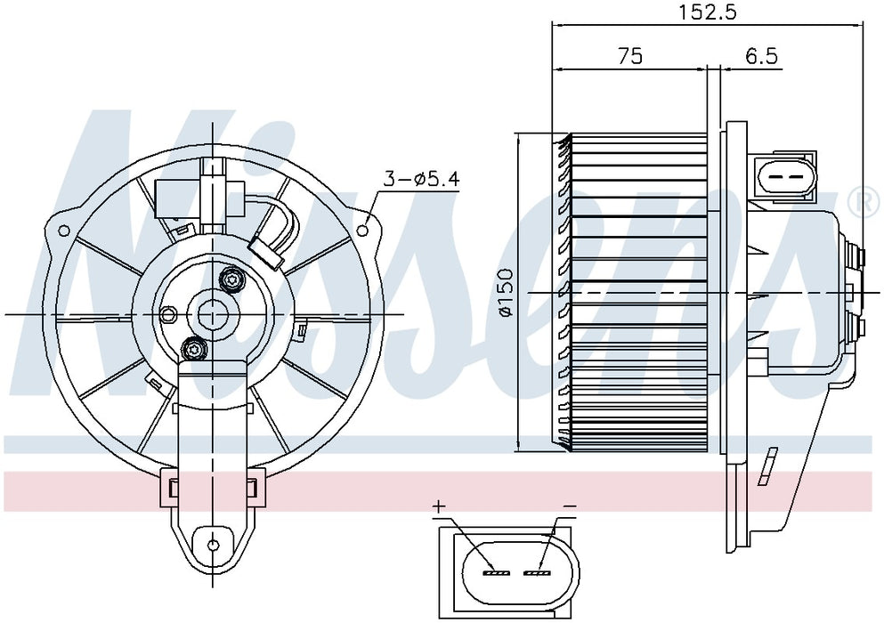 HVAC Blower Motor for Audi Allroad Quattro Base GAS 2005 2004 2003 2002 2001 P-611964