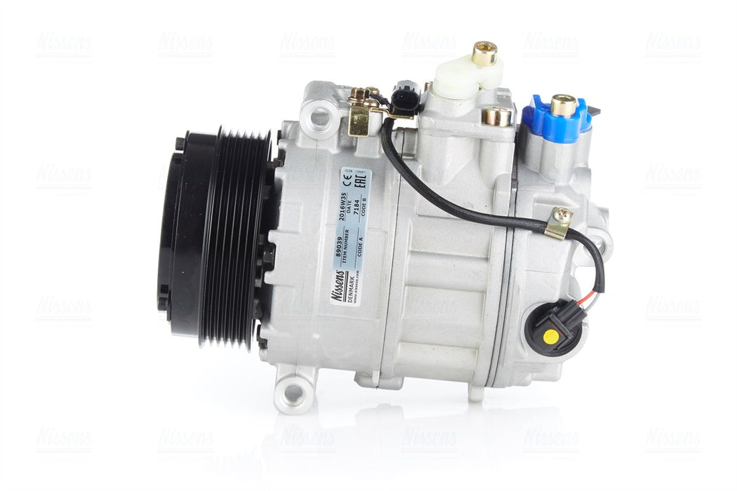 A/C Compressor for Mercedes-Benz E63 AMG 6.3L V8 GAS 2011 2010 - Nissens 89039