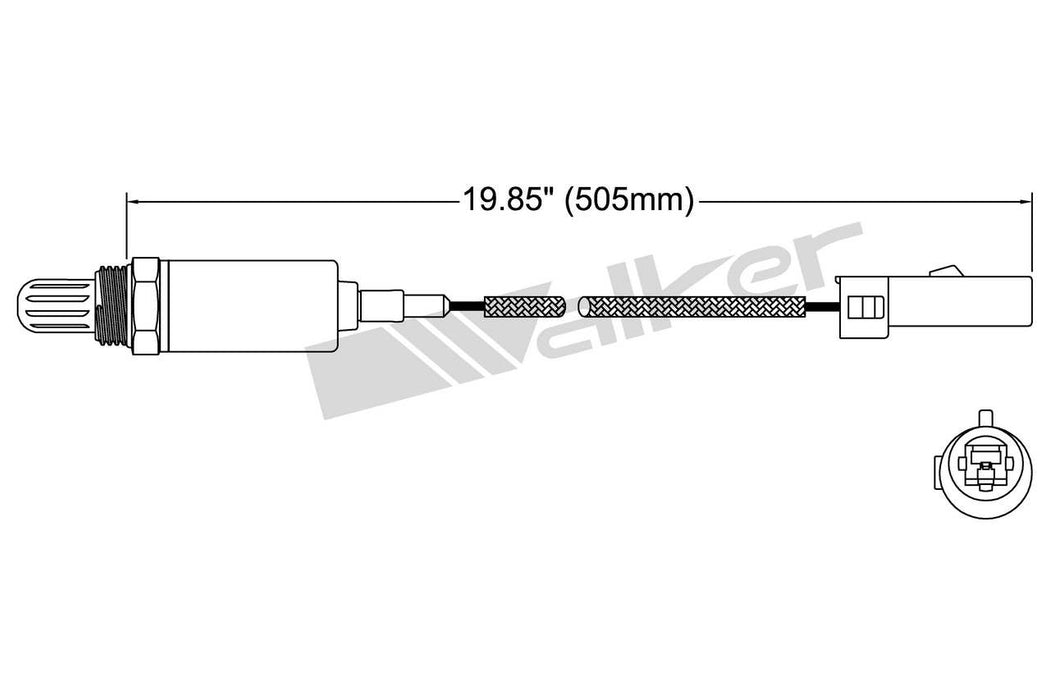 Upstream Oxygen Sensor for Mitsubishi Montero 2.6L L4 GAS 1989 1988 1987 1986 1985 1984 1983 P-676794