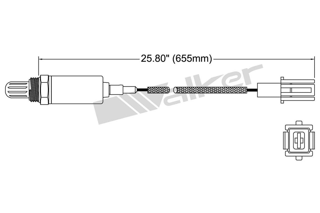 Upstream Oxygen Sensor for Mazda B2600 2.6L L4 GAS 1987 - Walker 250-21012