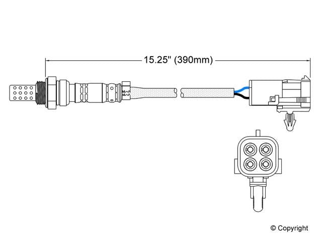 Upstream Oxygen Sensor for Chevrolet El Camino 4.3L V6 GAS 28 VIN 1985 P-677253