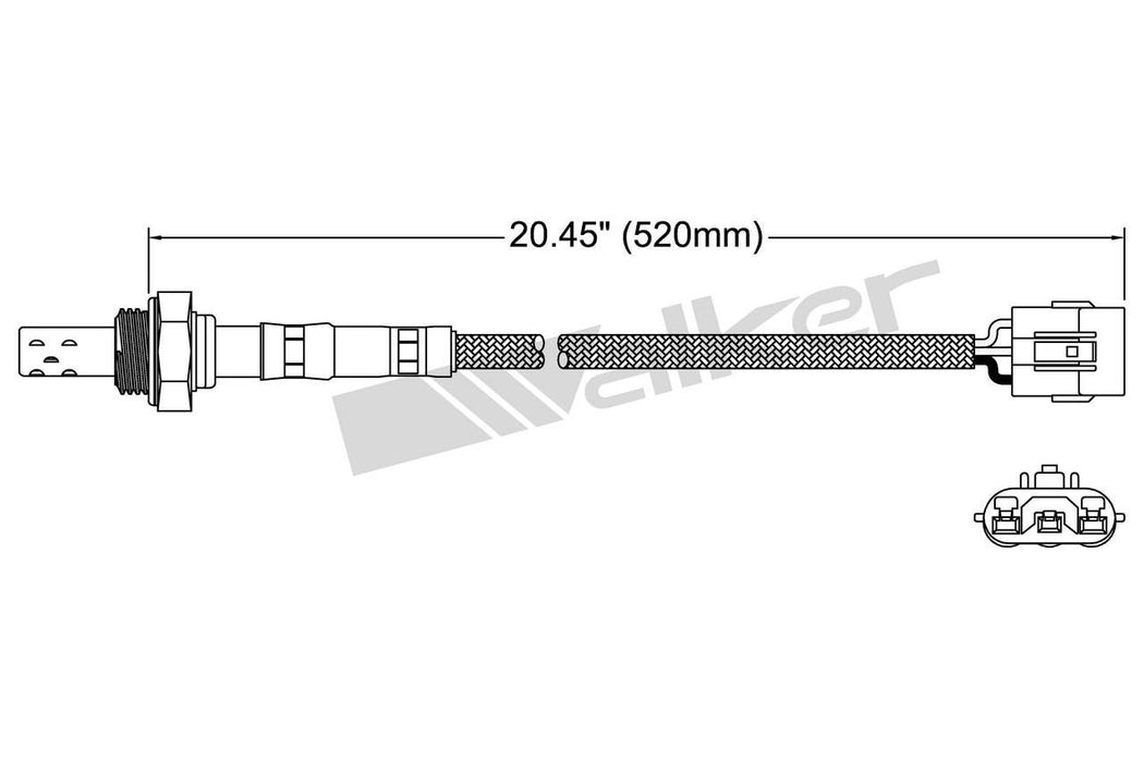 Upstream Oxygen Sensor for Mazda MPV 3.0L V6 GAS Manual Transmission 1991 1990 1989 P-677513