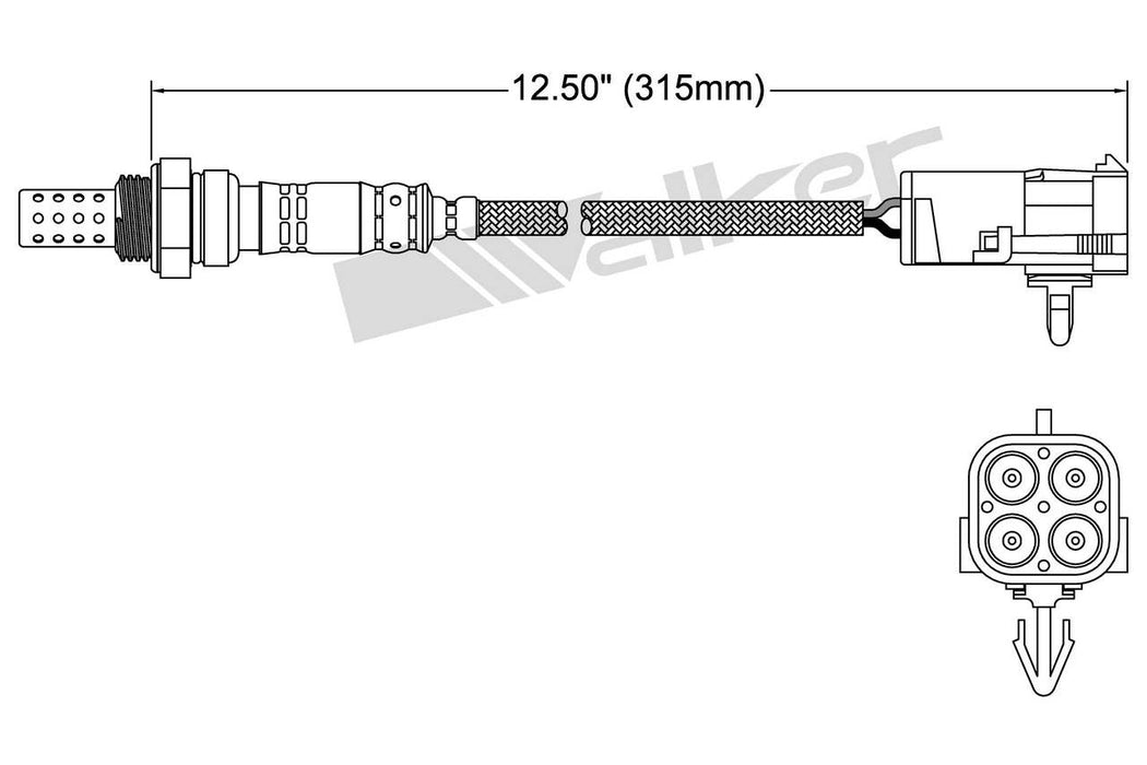 Upstream Front OR Upstream Left OR Upstream Rear OR Upstream Right Oxygen Sensor for Cadillac DeVille GAS 1995 1994 - Walker 250-24006