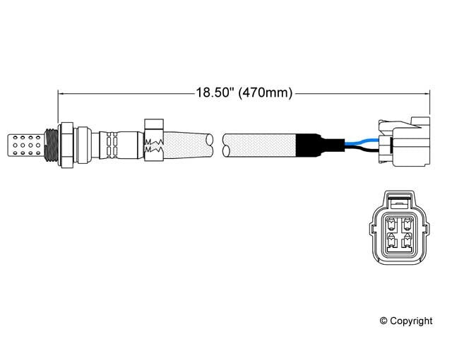 Upstream Left OR Upstream Right Oxygen Sensor for Land Rover Freelander 2.5L V6 GAS 2004 2003 2002 P-680628