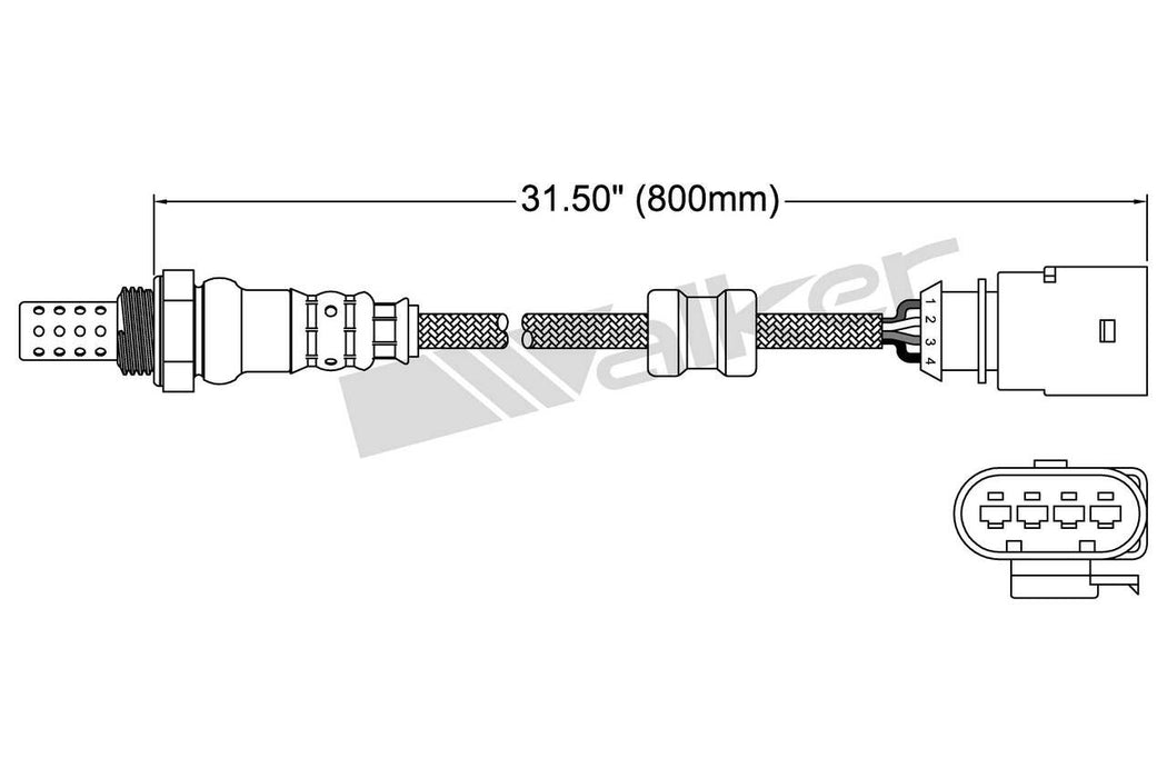 Downstream Left OR Downstream Right Oxygen Sensor for Audi S5 4.2L V8 GAS 2012 P-680908