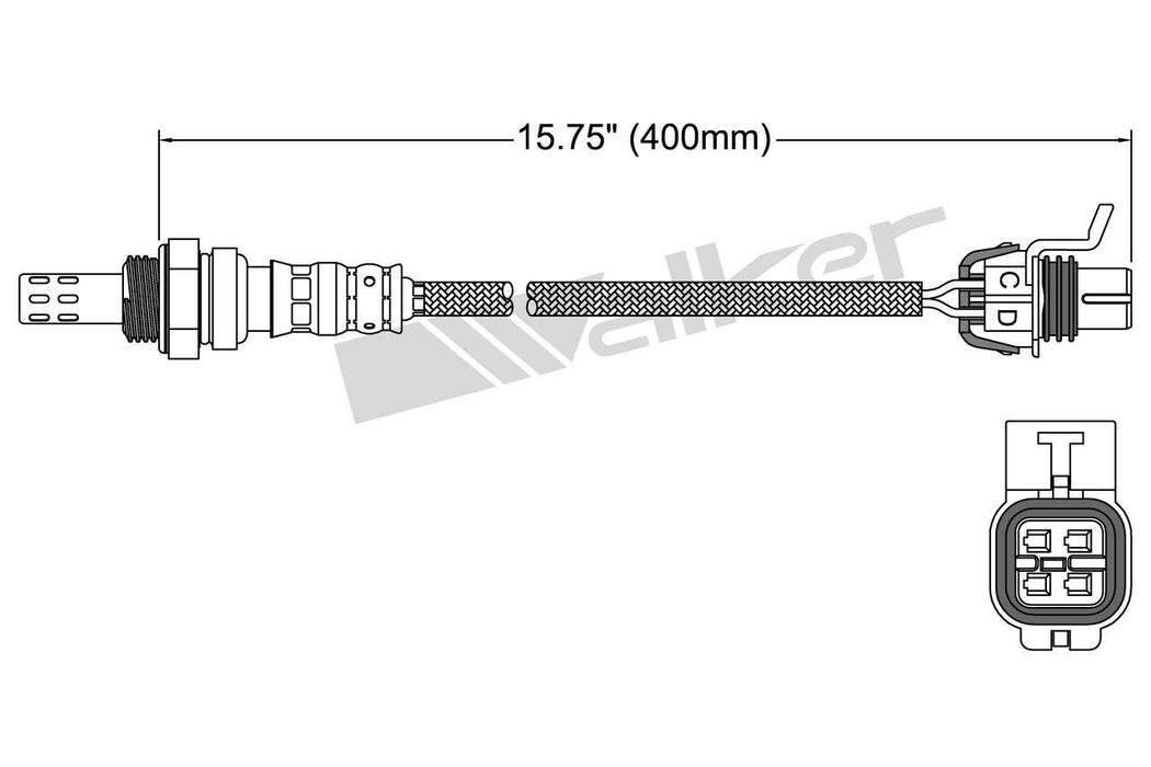 Downstream Left OR Downstream Right Oxygen Sensor for Chevrolet Caprice 6.0L V8 PPV FLEX 10 VIN 2017 2016 2015 2014 P-681271