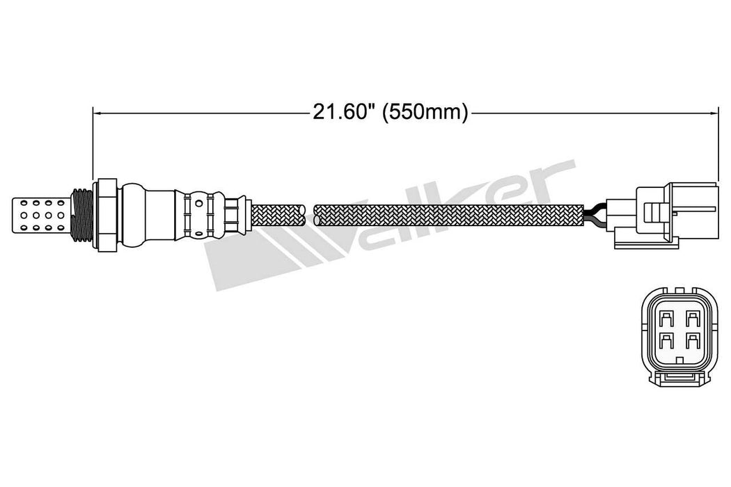 Downstream Rear Oxygen Sensor for Acura RLX 3.5L V6 Sport Hybrid SH-AWD 2020 2019 2018 2017 2016 2015 2014 - Walker 250-24785