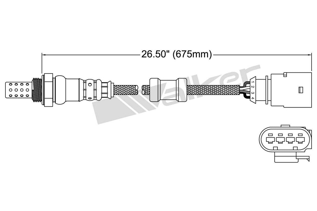 Downstream Left Oxygen Sensor for Audi RS7 4.0L V8 GAS 2017 2016 2015 2014 - Walker 250-24954