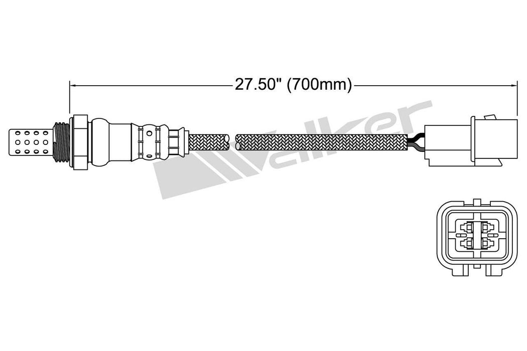 Downstream Oxygen Sensor for Kia Forte5 1.6L L4 SX GAS 6 VIN 2016 2015 P-681841